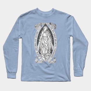 Immaculate Conception 03 - Marian blue bkg Long Sleeve T-Shirt